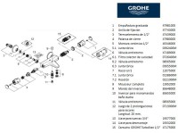 RECAMBIOS GROHE 34567000 GROHTHERM TERMOSTATO BAÑO-DUCHA